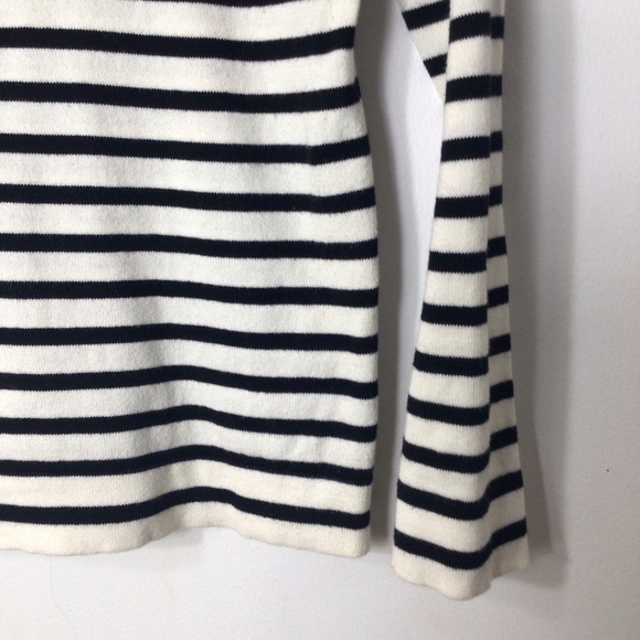 J Crew sweater women small stripe embroidered bird - Picture 3 of 10